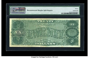 image for: Fr. 374 $20 1890 Treasury Note PMG Choice Fine 15 NET....