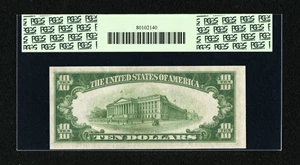 image for: Fr. 2004-C $10 1934 DGS Federal Reserve Note. PCGS Very Choice New 64PPQ....