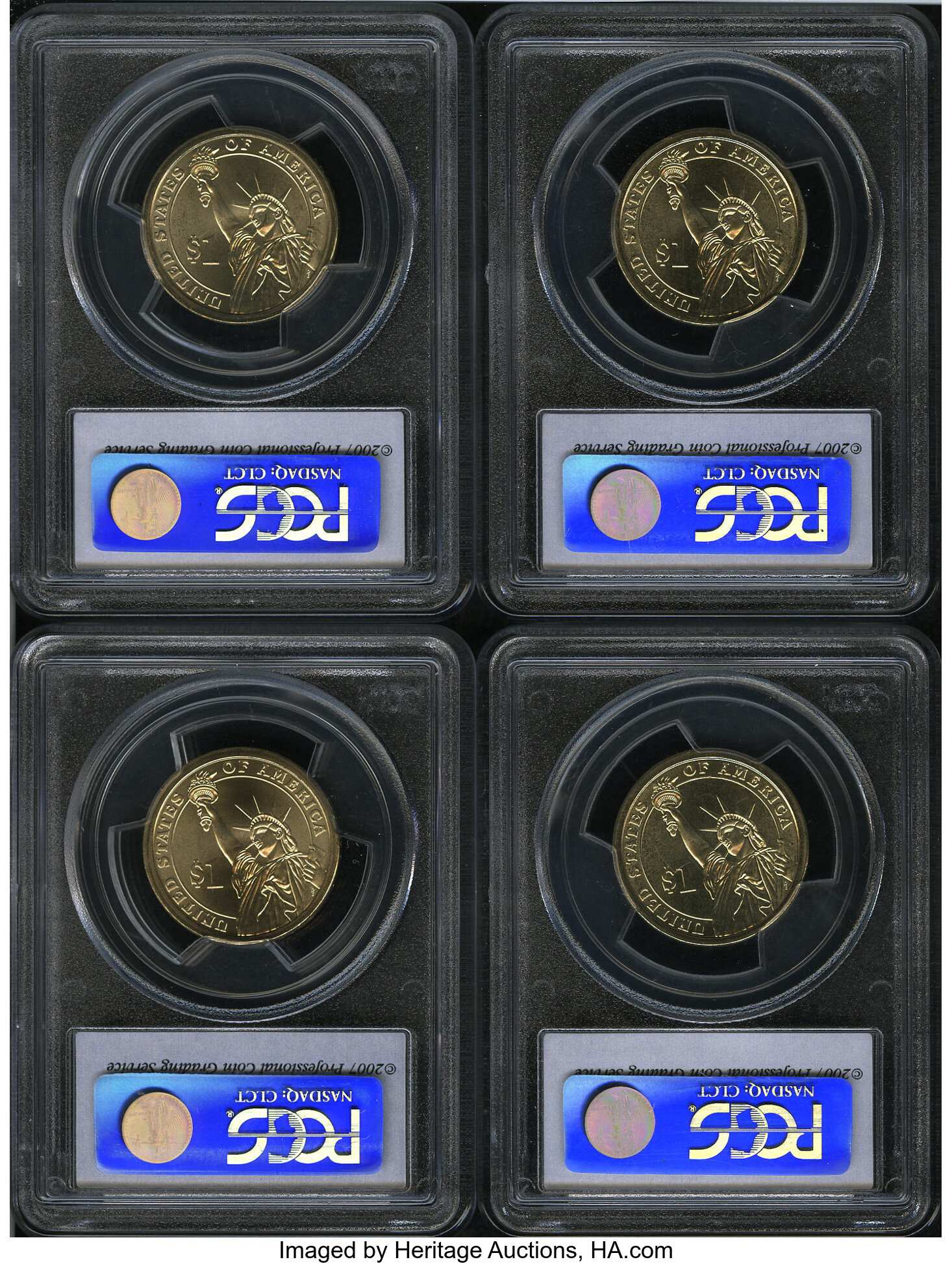 2007-P $1  George Washington, Satin Finish, Position A MS70 thumbnail 20