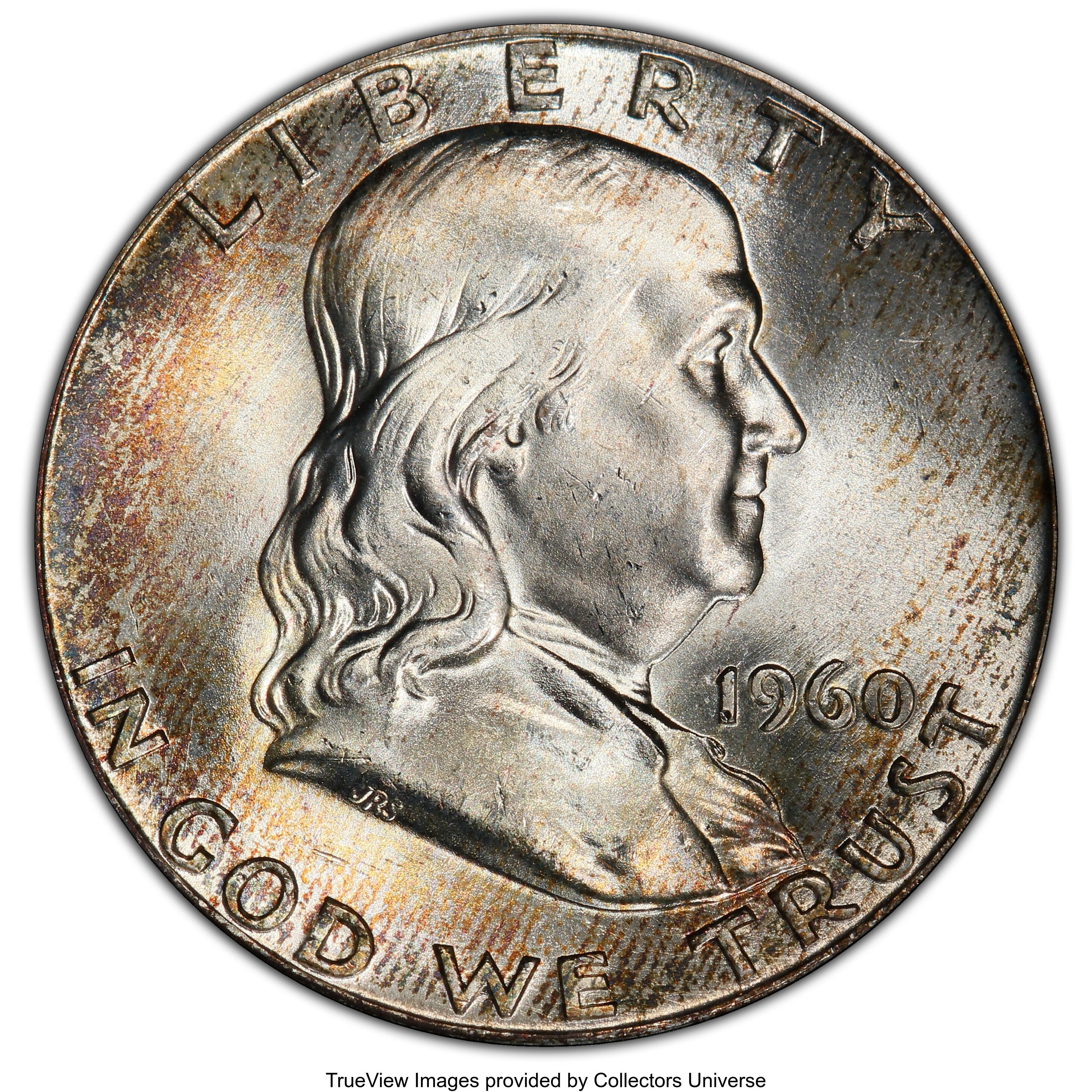 1960 50C MS65+ PCGS. PCGS Population: (1195/63 and 24/5+). NGC Census: (1350/35 and 7/0+). CDN: $50 Whsle. Bid for NGC/PCGS...