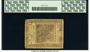 image for: Continental Currency November 29, 1775 $6 PCGS Apparent Extremely Fine 45....
