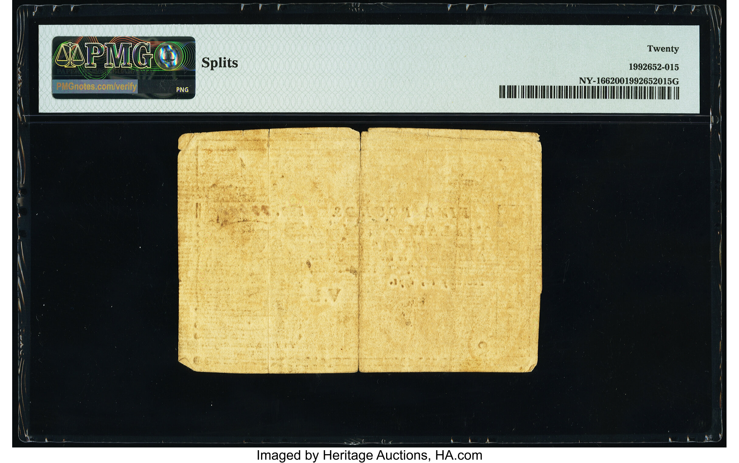 image for: New York February 16, 1771 £5 PMG Very Fine 20....