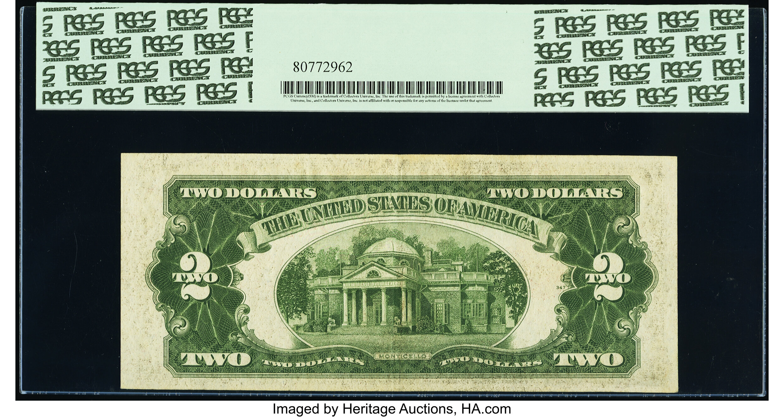 image for: Fr. 1507* $2 1928F Legal Tender Star Note. PCGS Choice About New 55....