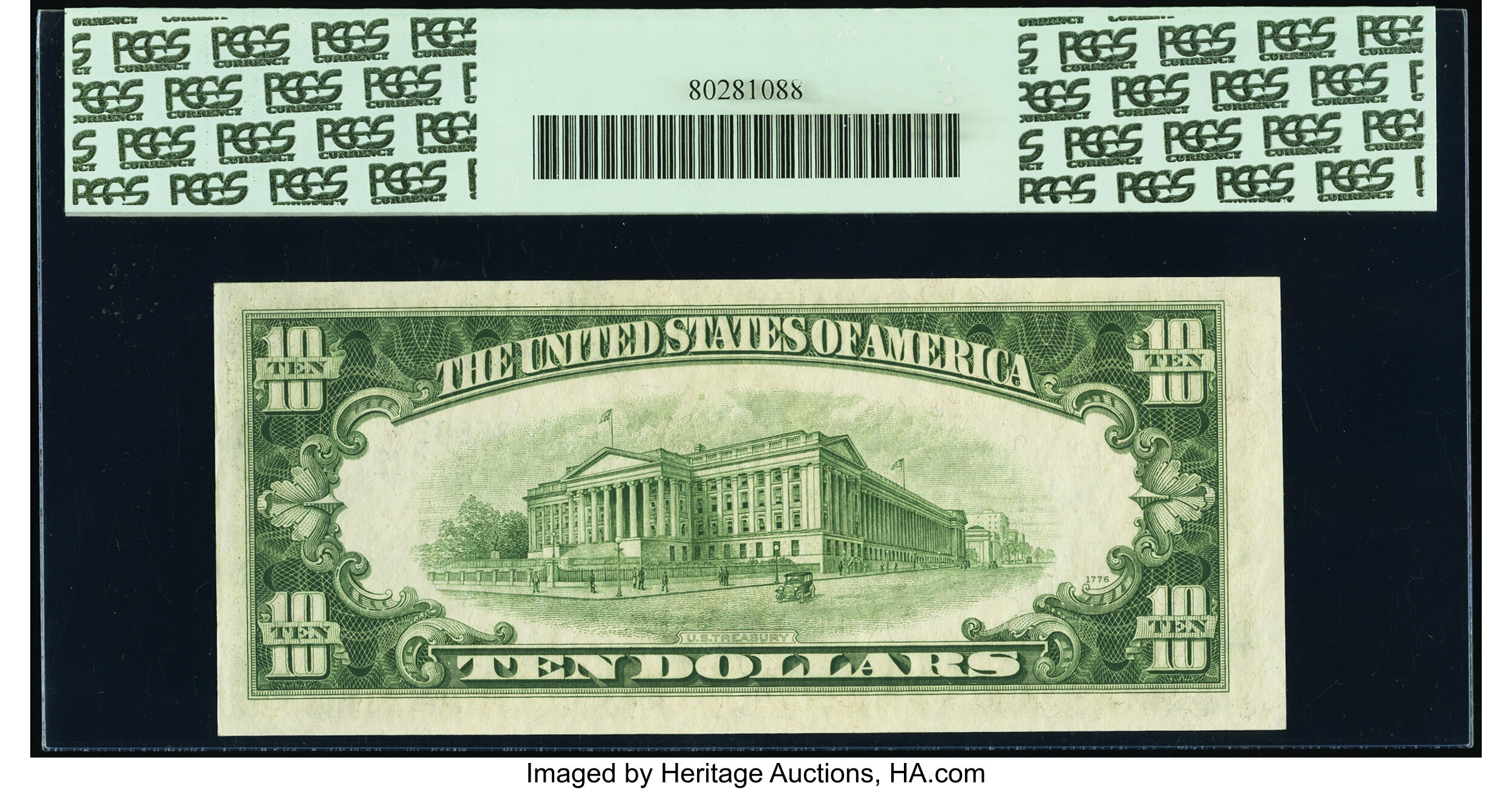 image for: Fr. 2013-L* $10 1950C Federal Reserve Star Note. PCGS Choice New 63PPQ....