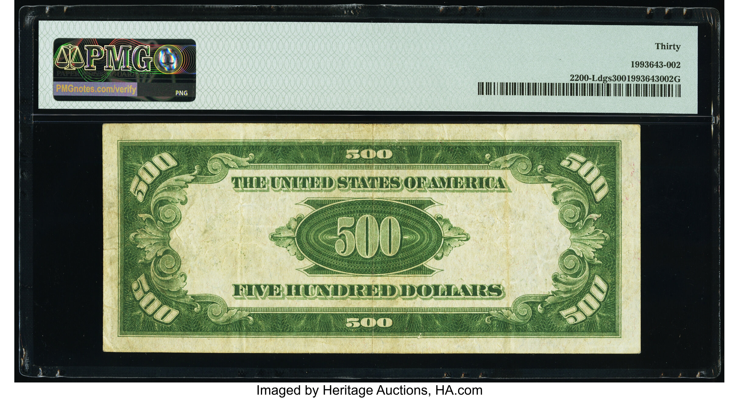 image for: Fr. 2200-L $500 1928 Federal Reserve Note. PMG Very Fine 30....
