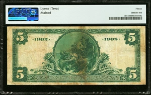 image for: Columbia, SC - $5 1902 Date Back Fr. 591 The Palmetto National Bank Ch. # (S)8133 PMG Choice Fine 15....