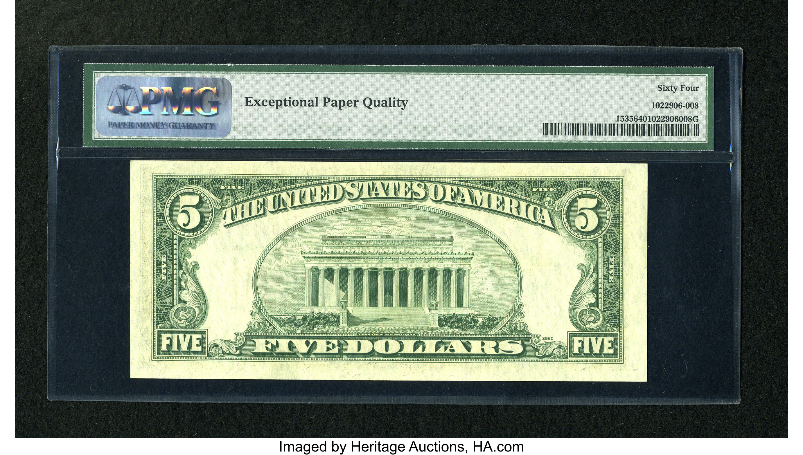 image for: Fr. 1535 $5 1953C Legal Tender Note. PMG Choice Uncirculated 64 EPQ....