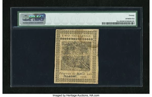 image for: Pennsylvania April 25, 1776 2s PMG Very Fine 20....