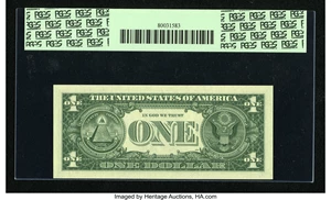 image for: Fr. 1901-L $1 1963A Federal Reserve Radar Note. PCGS Superb Gem New 68PPQ....