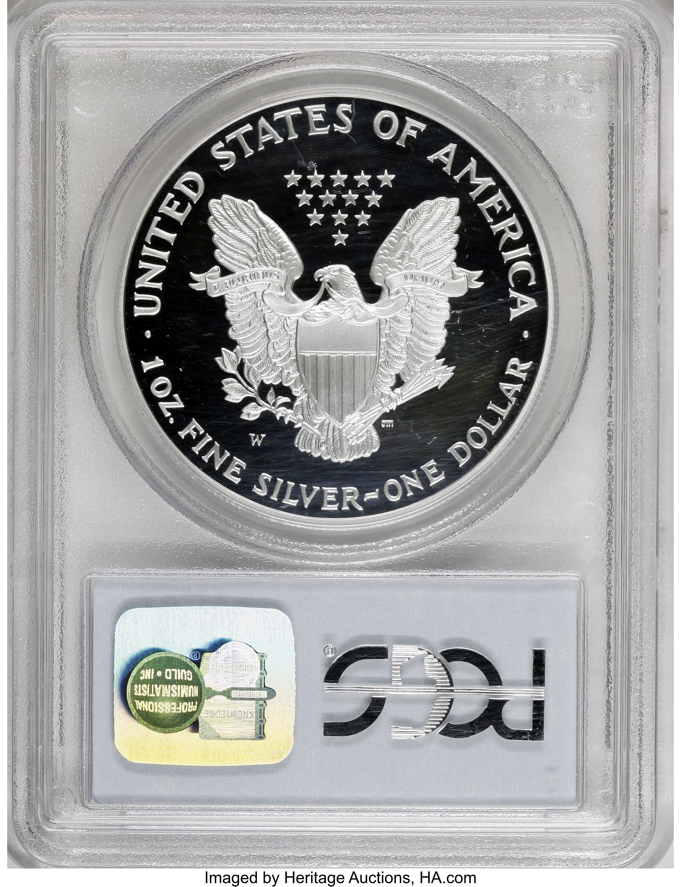 2001-W $1  Silver Eagle PR DCAM PR68 DCAM CAC thumbnail 10