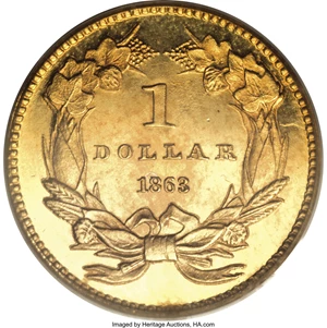 image for: 1863 G$1 PR65 Deep Cameo PCGS....