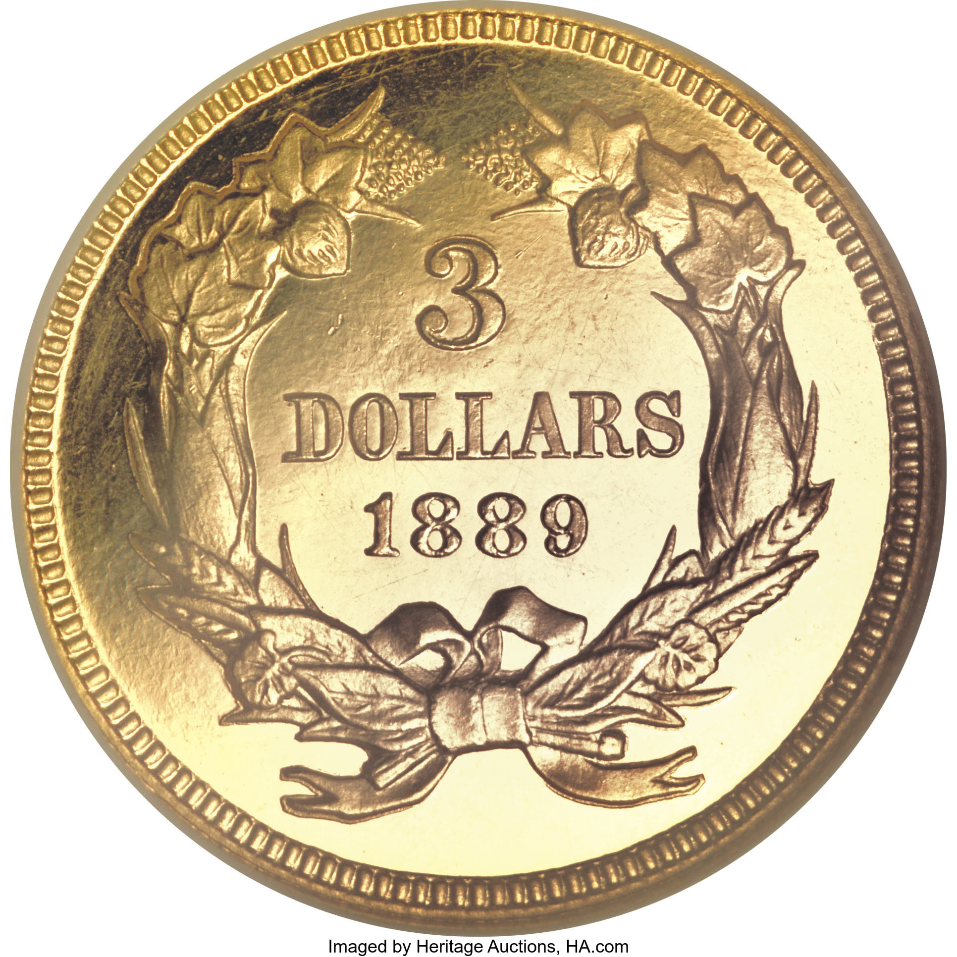 image for: 1889 $3 PR65 Ultra Cameo NGC....