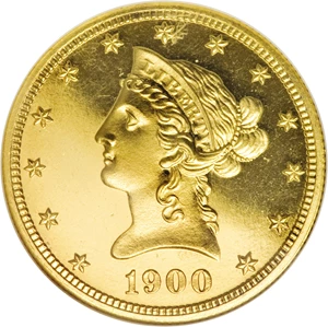 image for: 1900 $10 PR64 Ultra Cameo NGC....