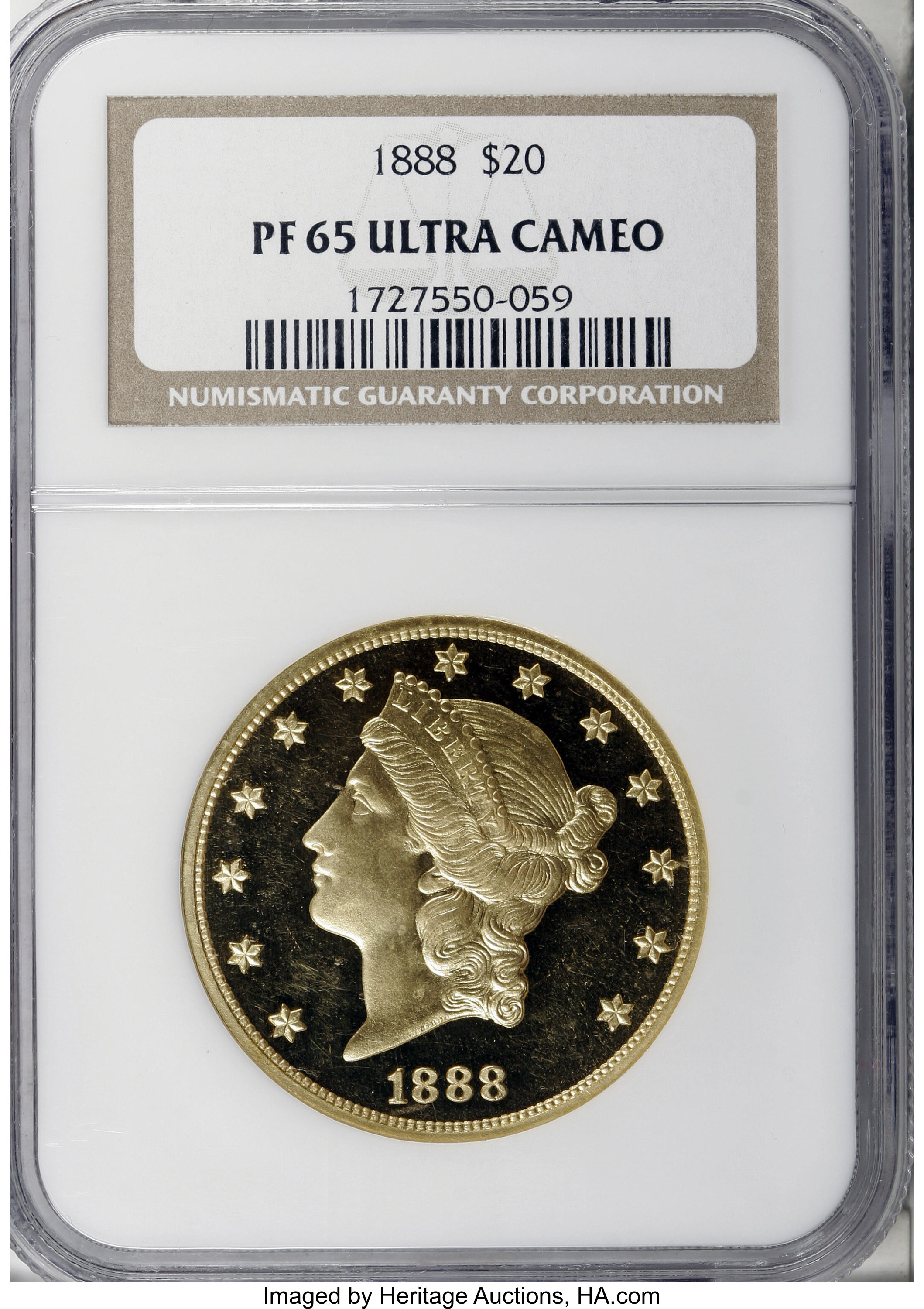 image for: 1888 $20 PR65 Ultra Cameo NGC....