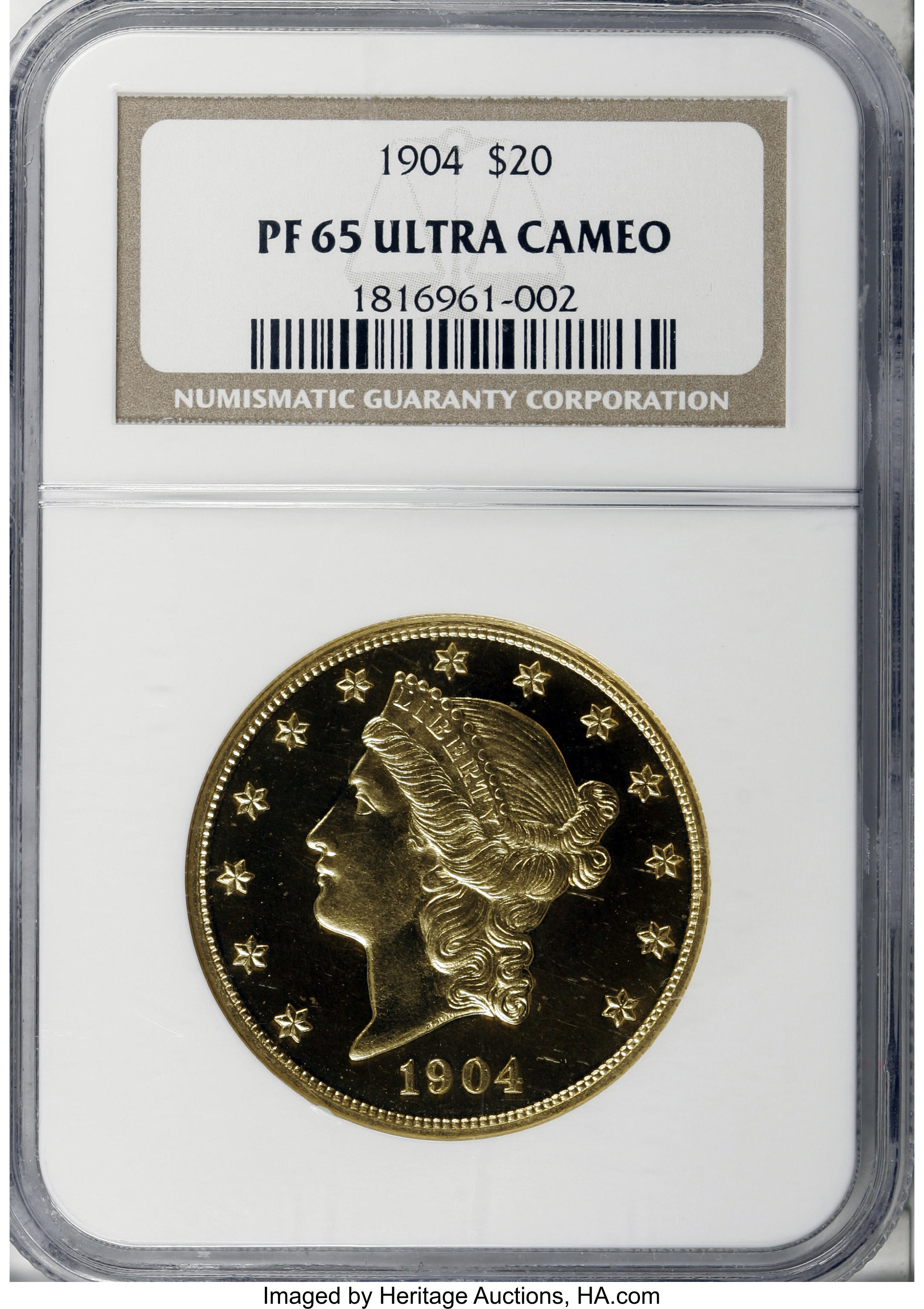 image for: 1904 $20 PR65 Ultra Cameo NGC....