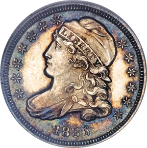 image for: 1836 10C MS66 NGC....