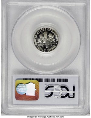 image for: 1950 10C PR65 Deep Cameo PCGS. Ottaway Collection. PCGS Population (1/12). NGC Census: (2/12). (#95225)...