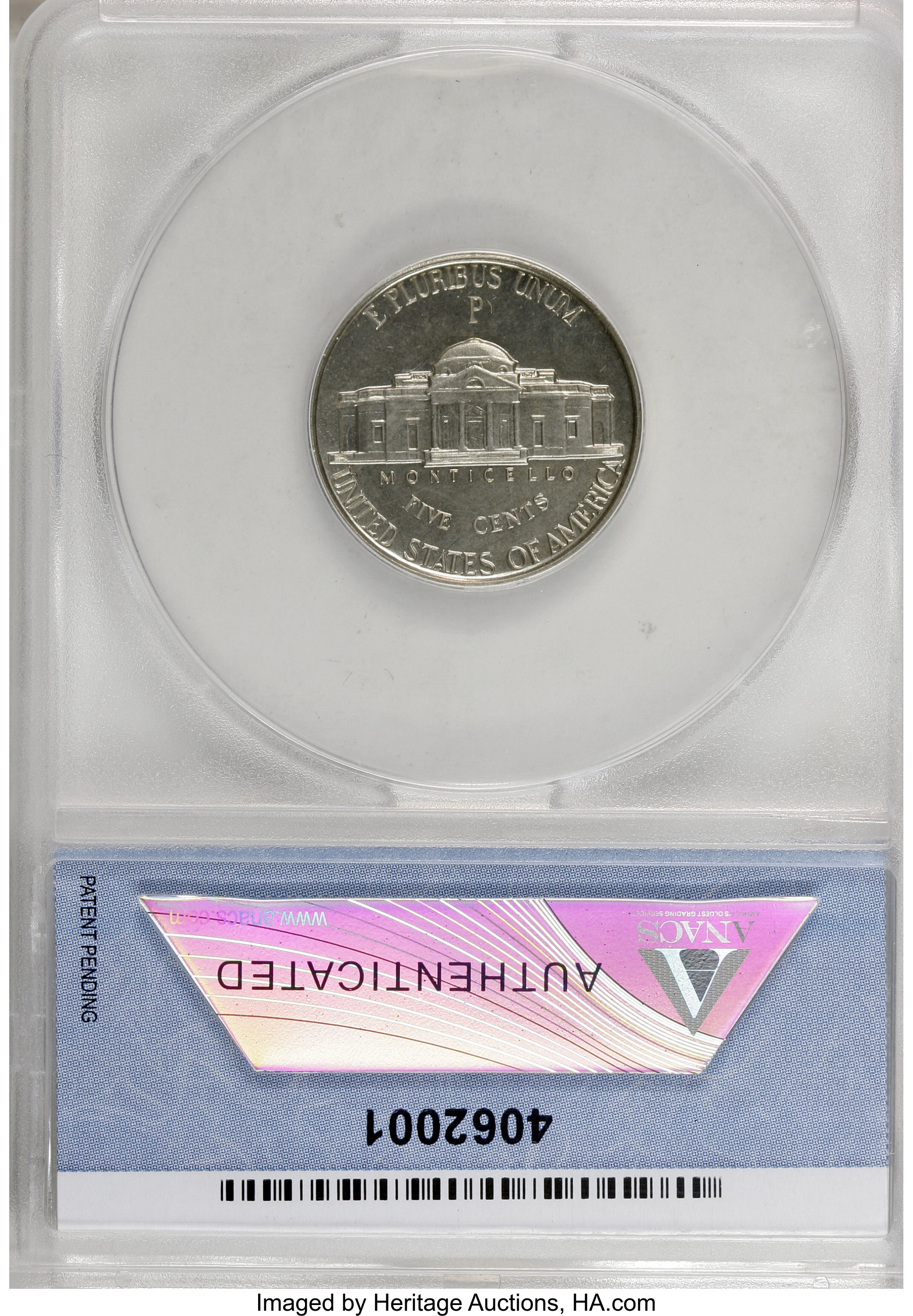 Jefferson Nickel 5c Silver War Issues, 1942 [Type] PR61 thumbnail 12