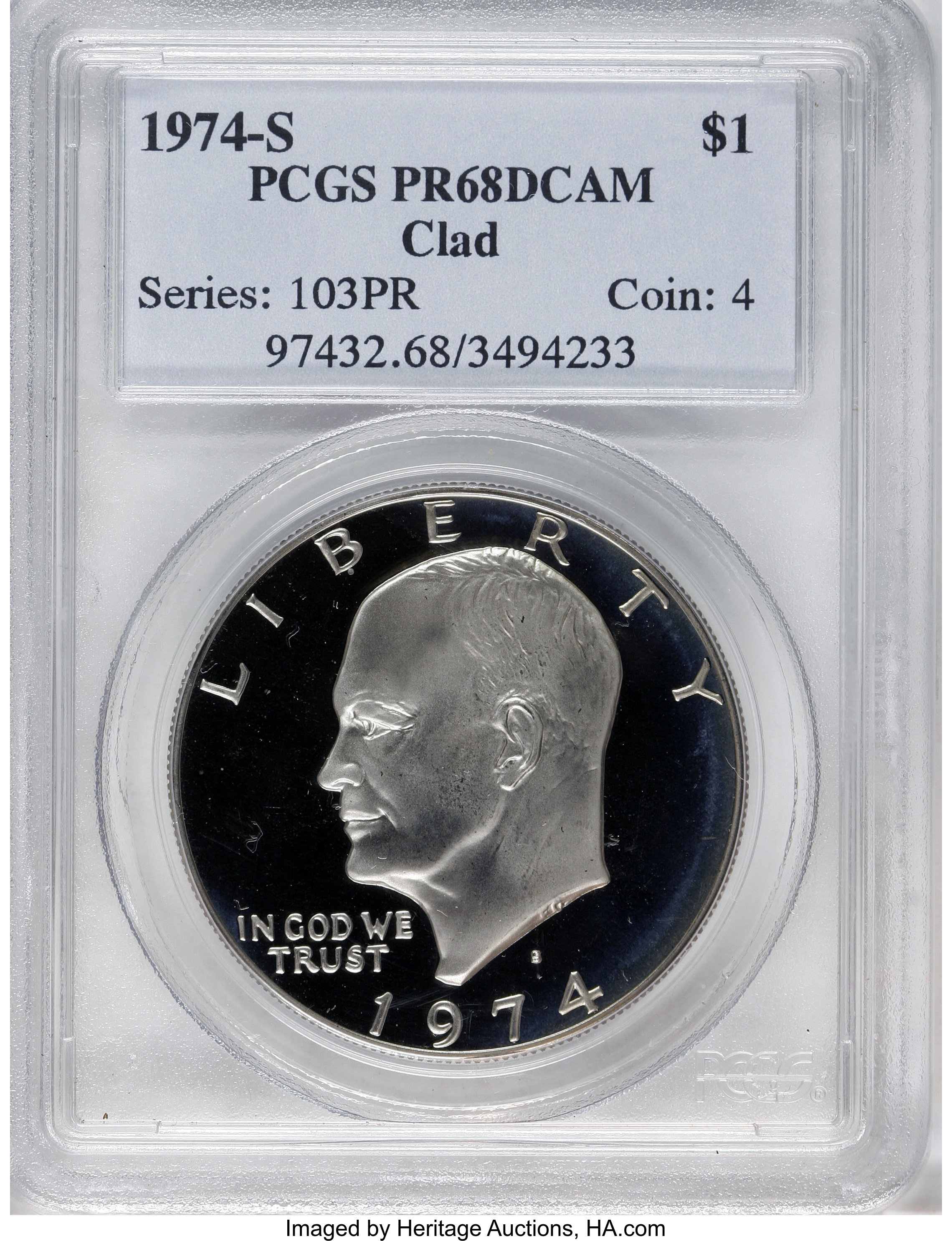 1974-S $1  Clad PR DCAM AU50 DCAM thumbnail 24