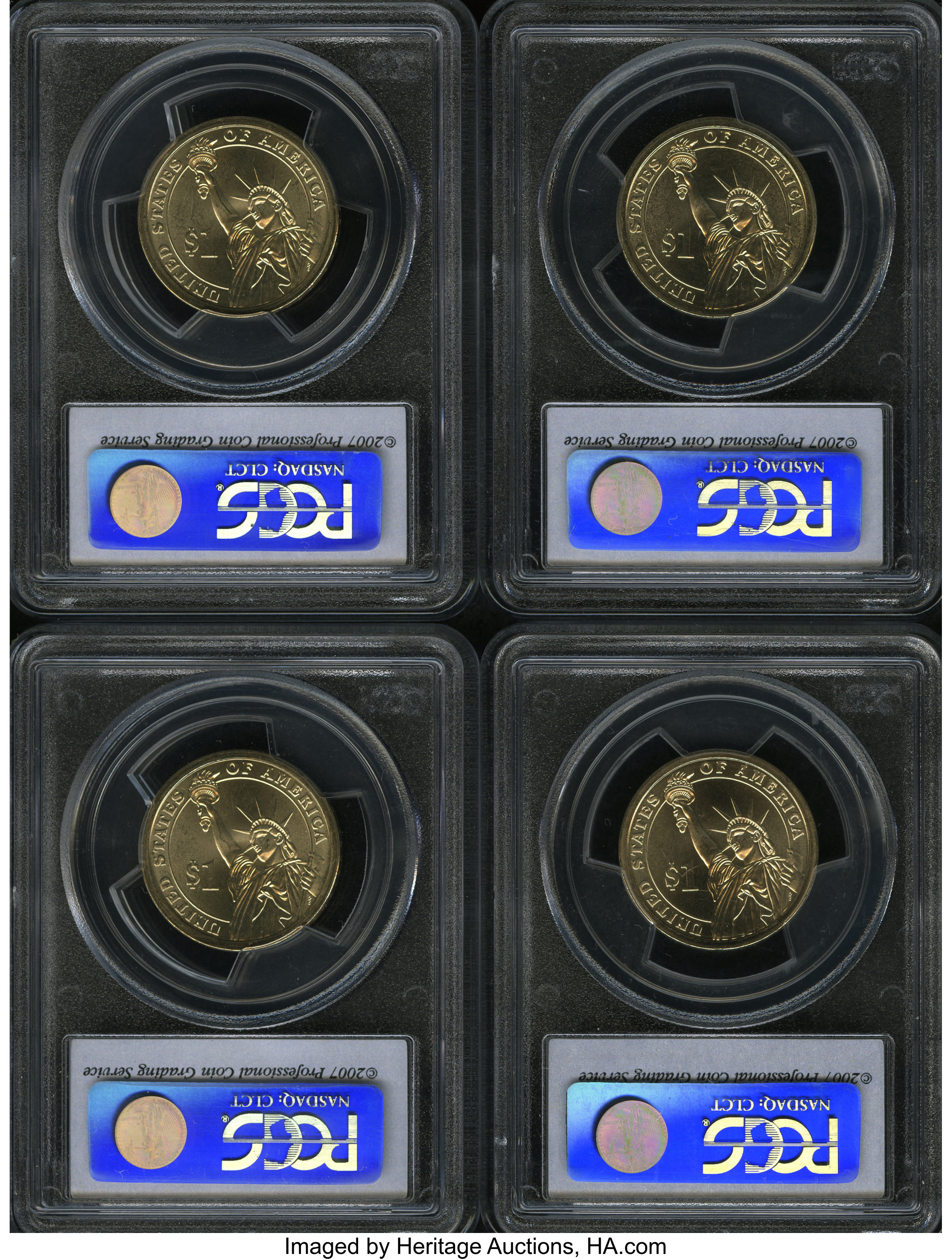 2007-P $1  George Washington, Satin Finish, Position A MS70 thumbnail 24