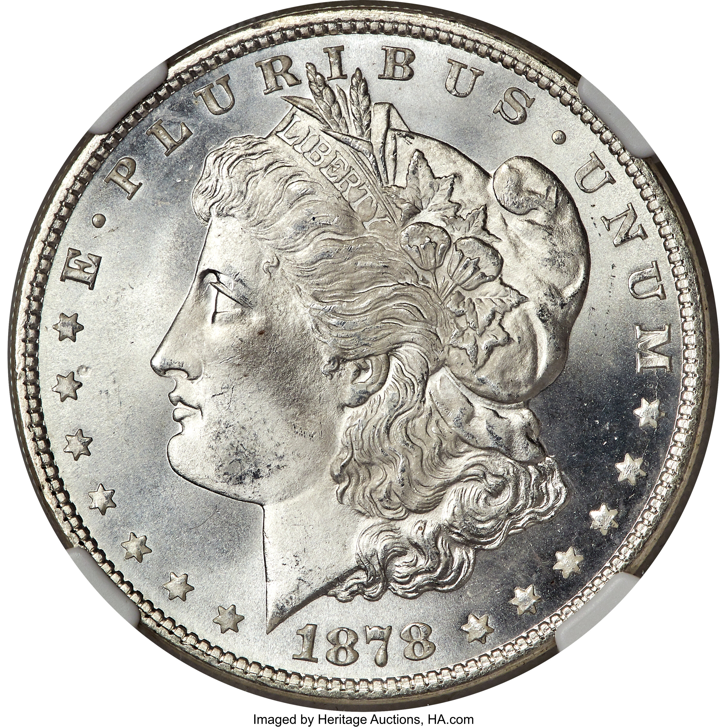 1878 7TF $1 Reverse of 1879 MS67 NGC. ...
