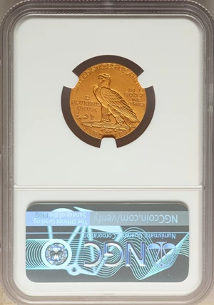 image for: 1913 $5 PR66+ NGC. JD-1, Low R.5....