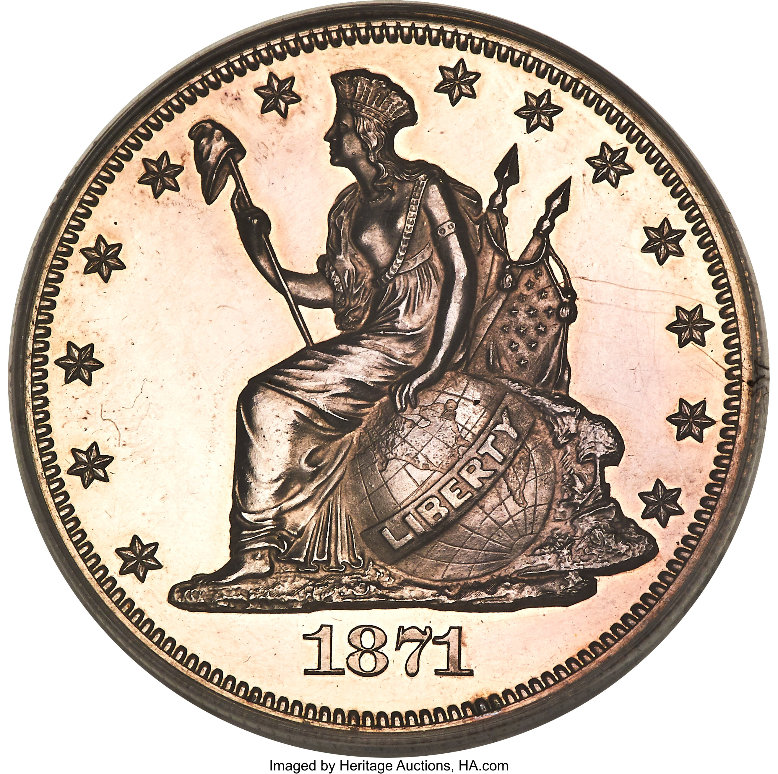 image for: 1871 50C Standard Silver Half Dollar, Judd-1111, Pollock-1247, Low R.7, PR61 PCGS....