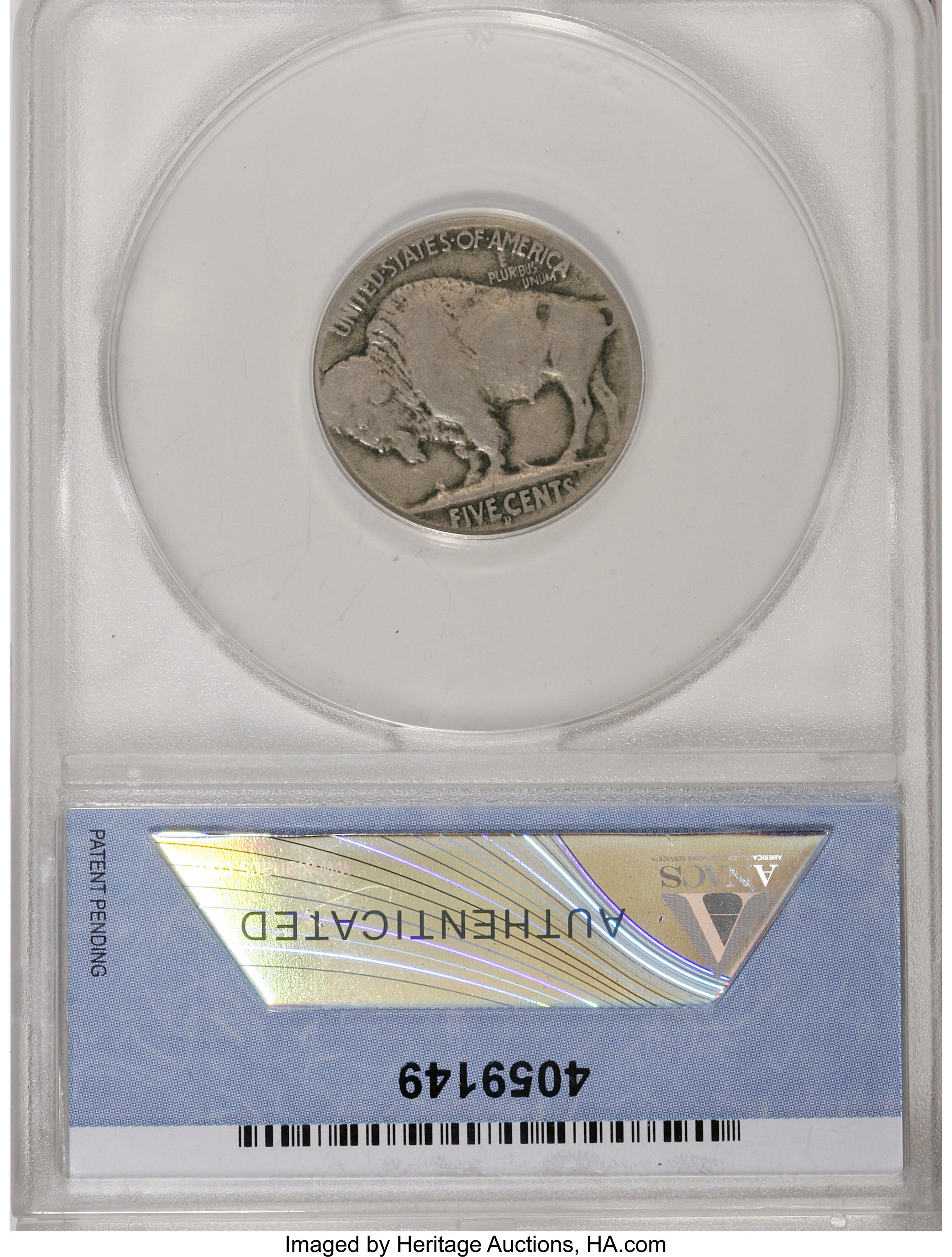 1914-D 5c AG3 CAC thumbnail 2
