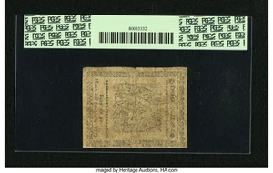 image for: Continental Currency May 20, 1777 $3 PCGS Very Good 10....