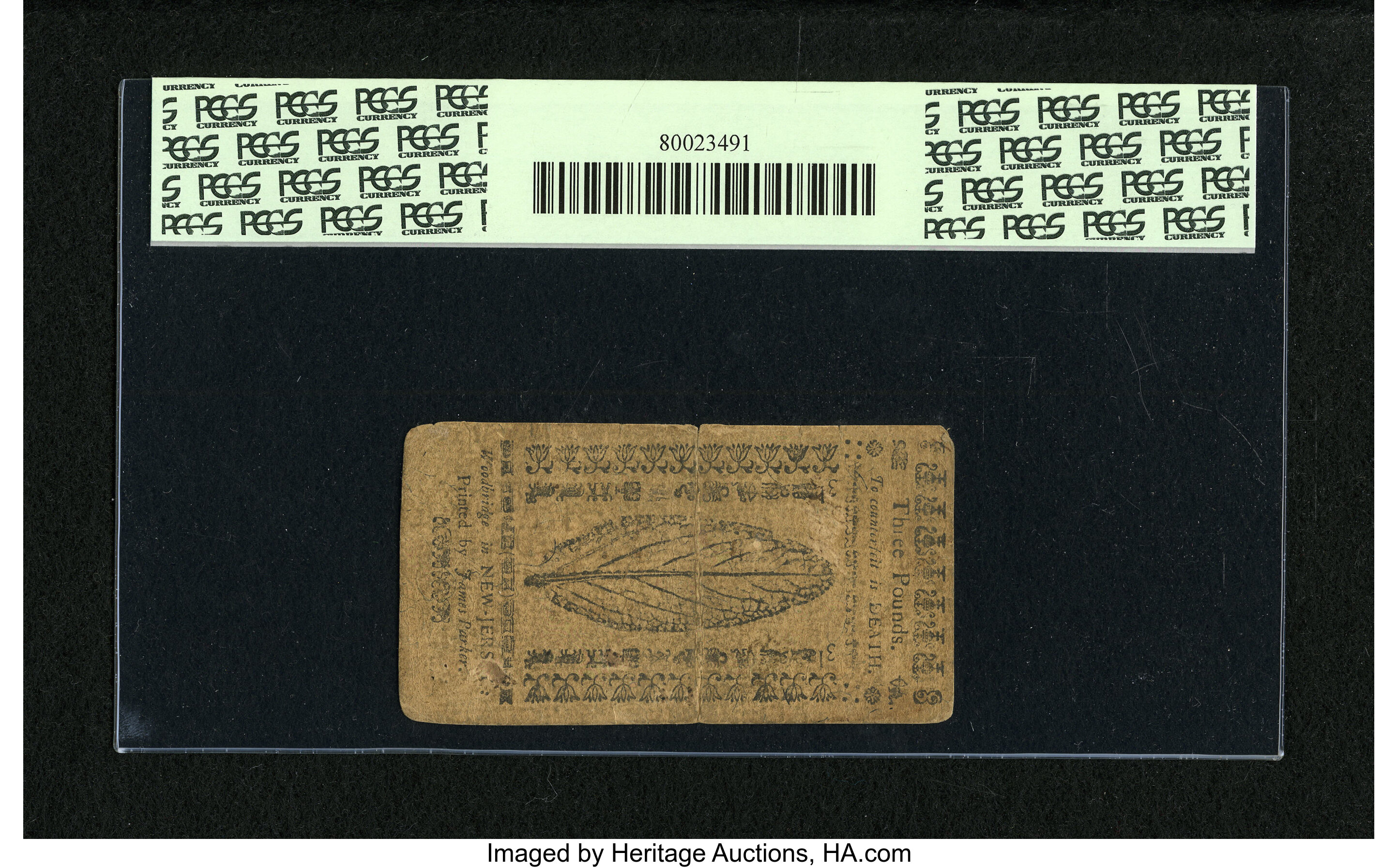 image for: New Jersey April 8, 1762 L3 PCGS Very Good 10....