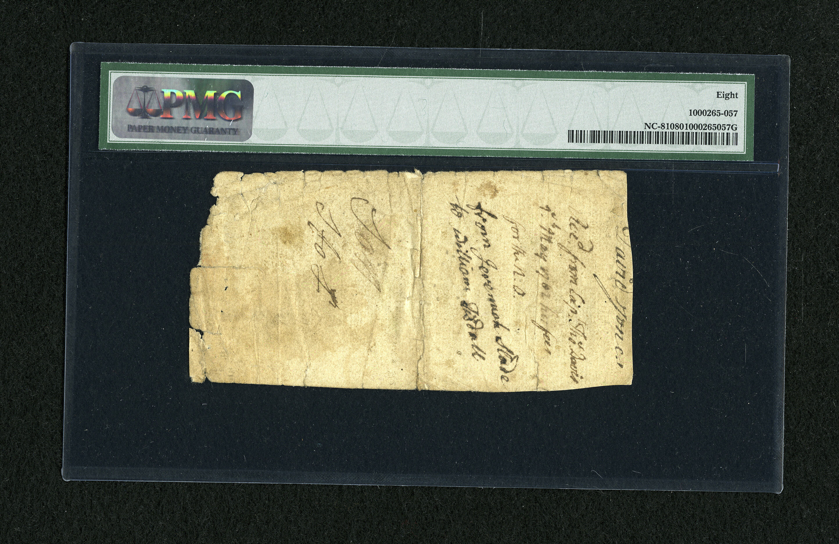 image for: North Carolina March 9, 1754 30s PCGS Very Good 08....