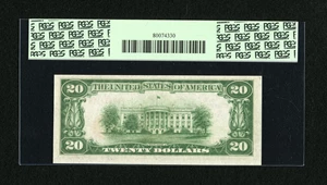 image for: Fr. 1870-F $20 1929 Federal Reserve Bank Note. PCGS Choice About New 58....