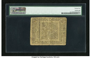 image for: Continental Currency November 29, 1775 $3 PMG Very Fine 25....