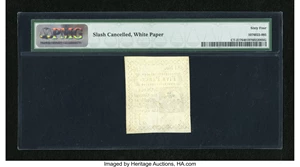 image for: Connecticut October 11, 1777 5d PMG Choice Uncirculated 64....