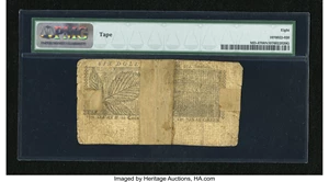image for: Maryland January 1, 1767 $6 PMG Very Good Net 8....