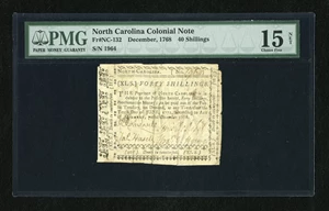 image for: North Carolina December, 1768 40s PMG Choice Fine Net 15....