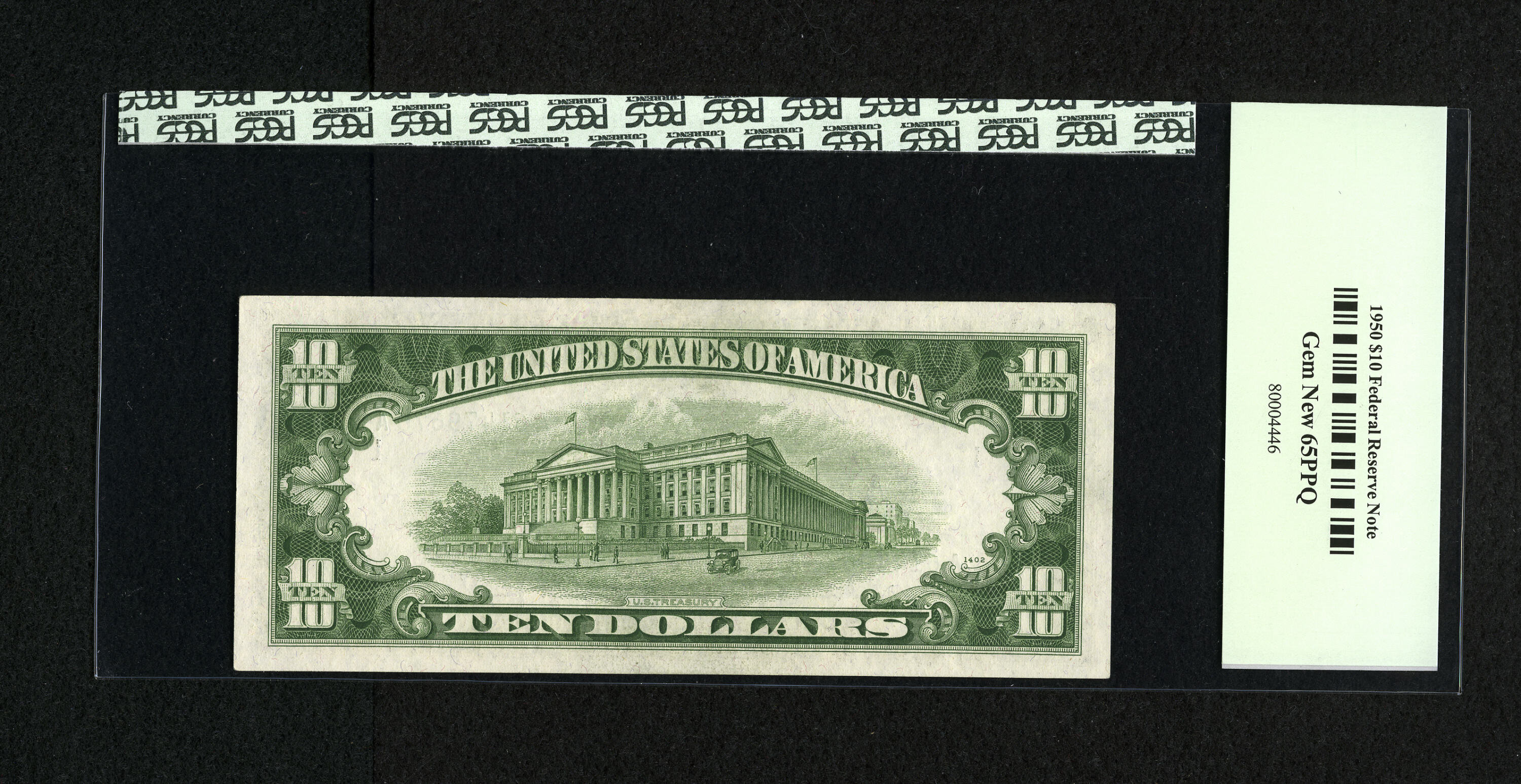 image for: Fr. 2010-A $10 1950 Federal Reserve Note. PCGS Gem New 65PPQ....