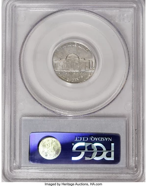 image for: 1963-D Jefferson Nickel--Struck on a Silver Dime Planchet--MS61 PCGS....