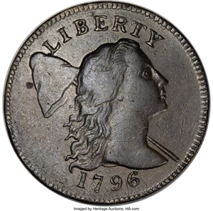 image for: 1796 1C Liberty Cap. XF45 PCGS. S-88, B-9, R.4....