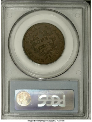 image for: 1798 1C Second Hair. AU58 PCGS. S-187, B-40, R.1. ...
