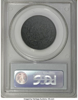image for: 1800 1C Overdate, First Hair. AU53 PCGS. S-191, B-2, R.3....