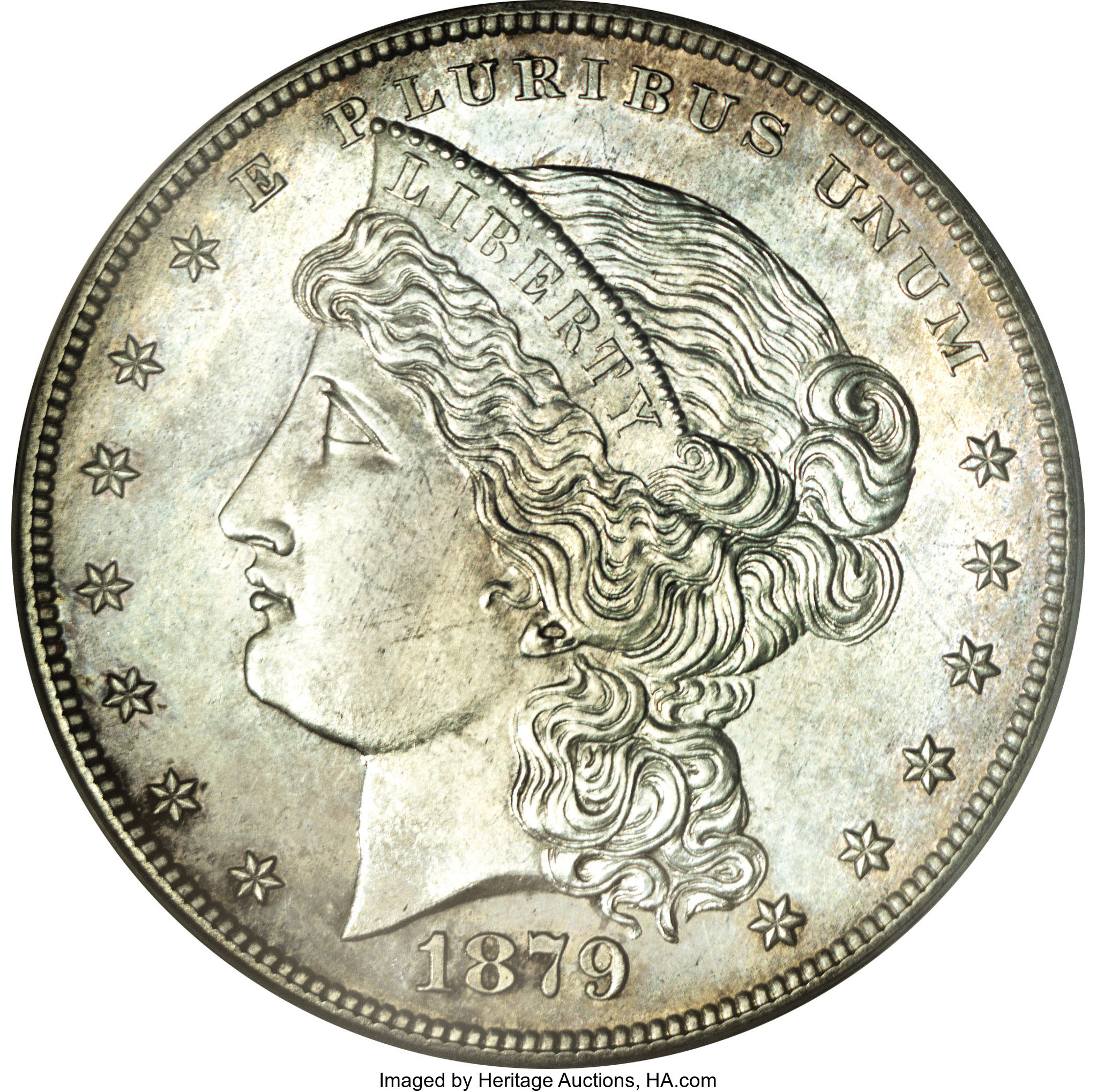 image for: 1879 $1 Metric Dollar, Judd-1618, Pollock-1813, R.5--Cleaned--ANACS. PR60 Details....