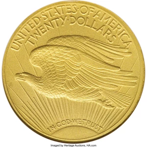 image for: 1908 $20 Motto PR66 NGC....