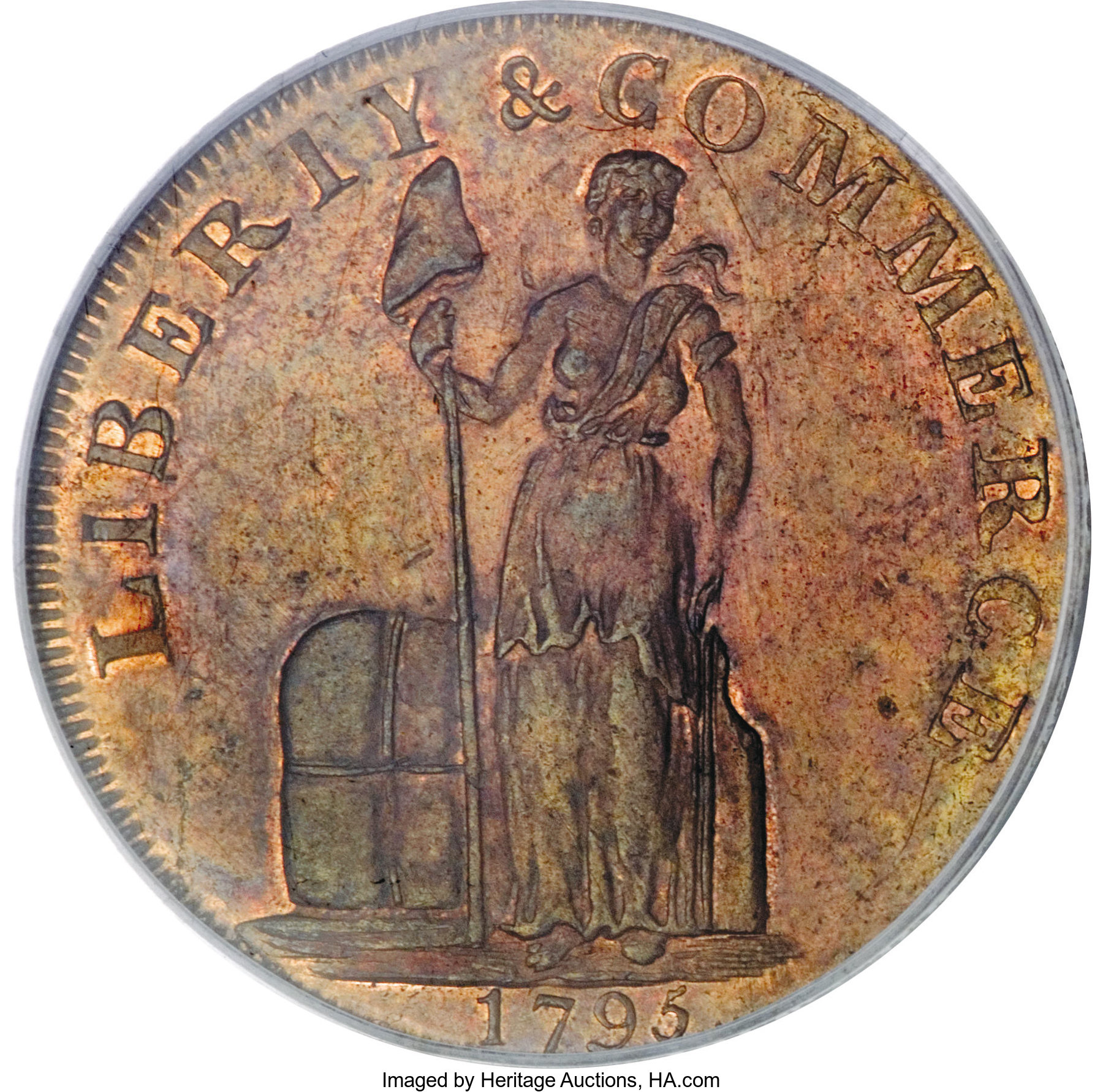 1795 Cent Talbot, Allum & Lee, Lettered Edge MS RD