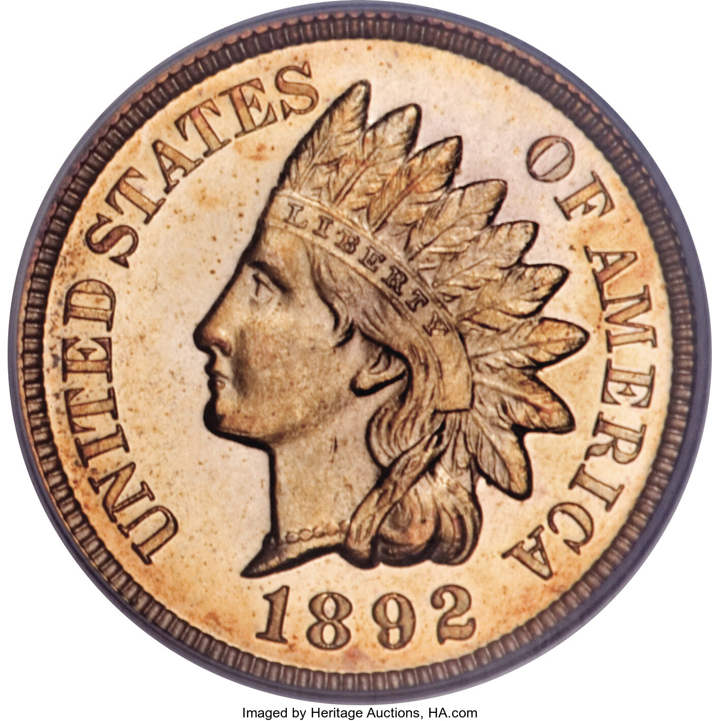 image for: 1892 1C PR65 Cameo PCGS....