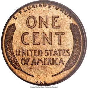 image for: 1909 1C VDB PR66 Red PCGS....