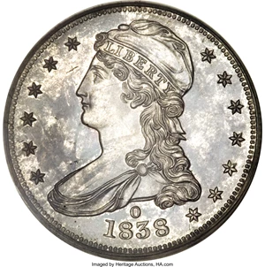 image for: 1838-O 50C PR63 Branch Mint PCGS. CAC....