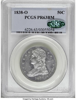 image for: 1838-O 50C PR63 Branch Mint PCGS. CAC....