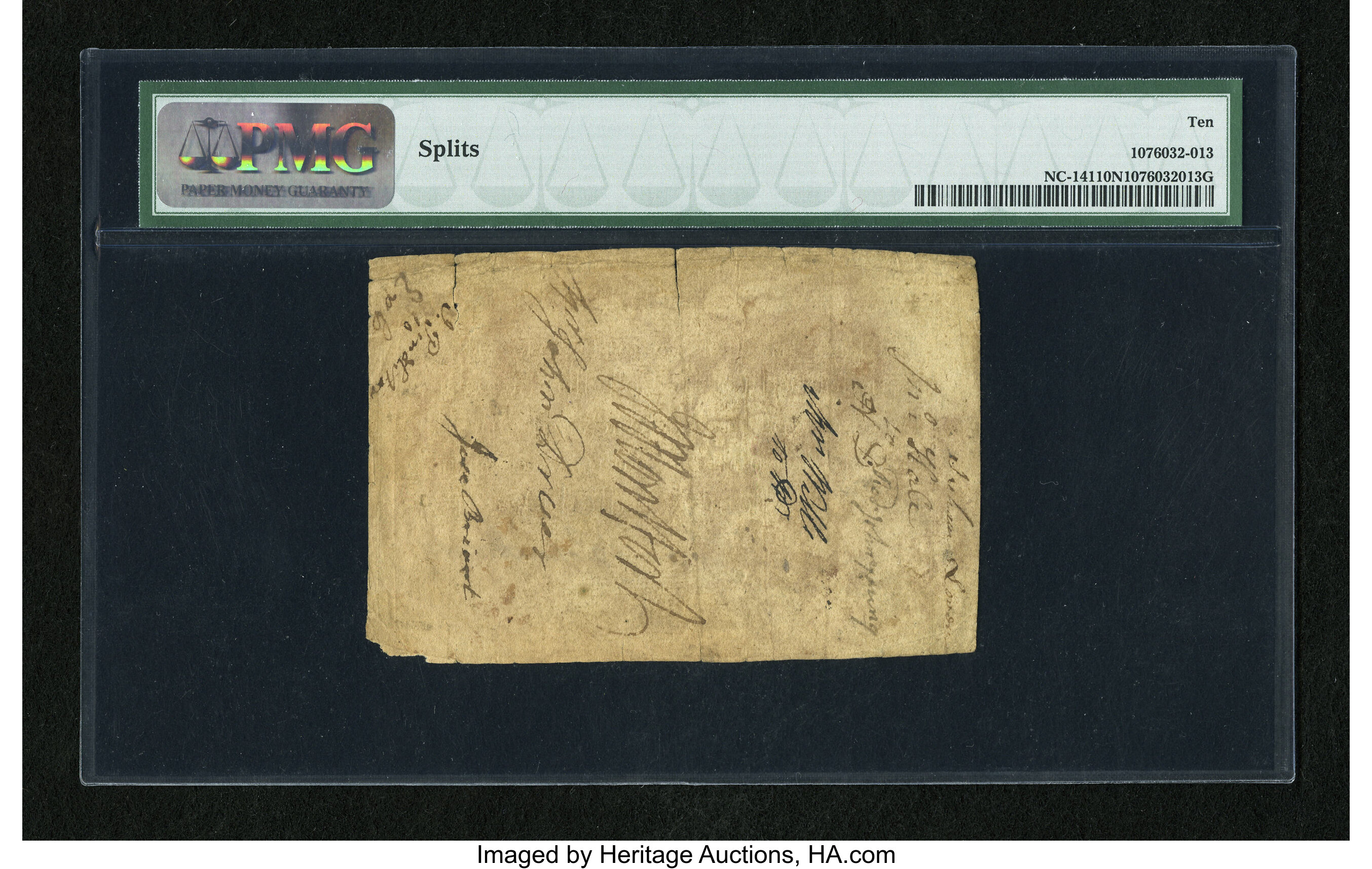 image for: North Carolina December, 1771 L2 PMG Very Good 10 Net....