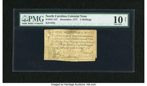 image for: North Carolina December, 1771 5s PMG Very Good 10 Net....
